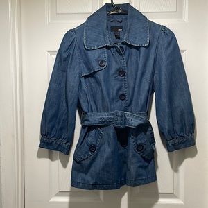 H&M Belted Denim Jacket